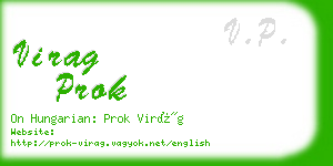 virag prok business card